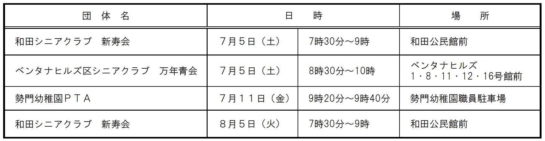 令和7年7月カレンダー