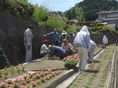 若杉団地花壇整備事業写真1