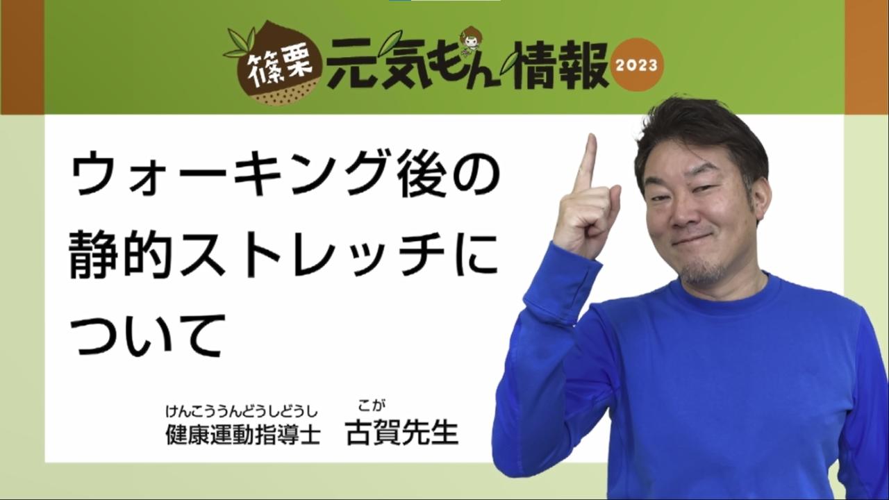 第10号ウォーキング後の静的ストレッチについて