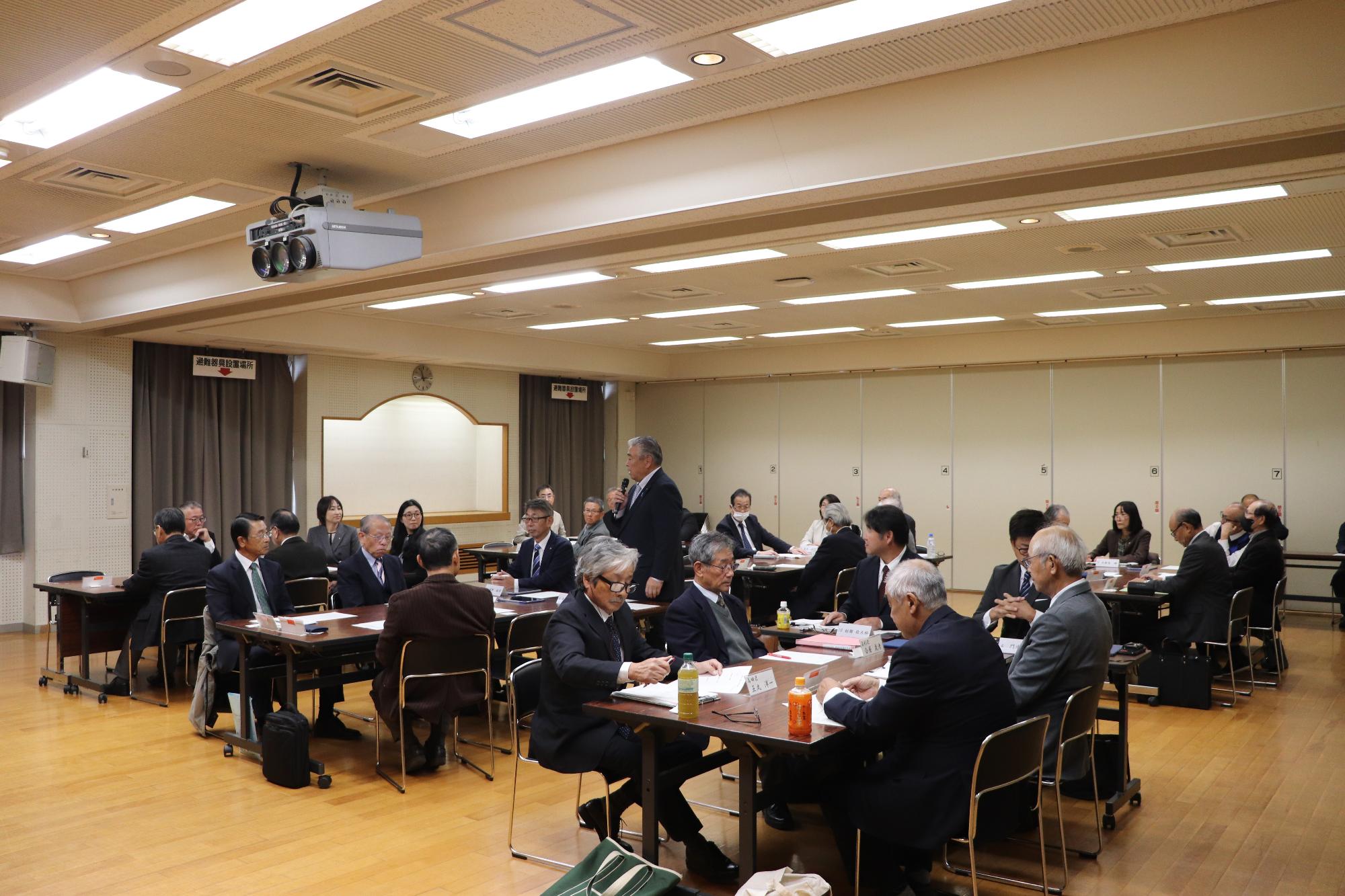 区長会と意見交換会時の写真