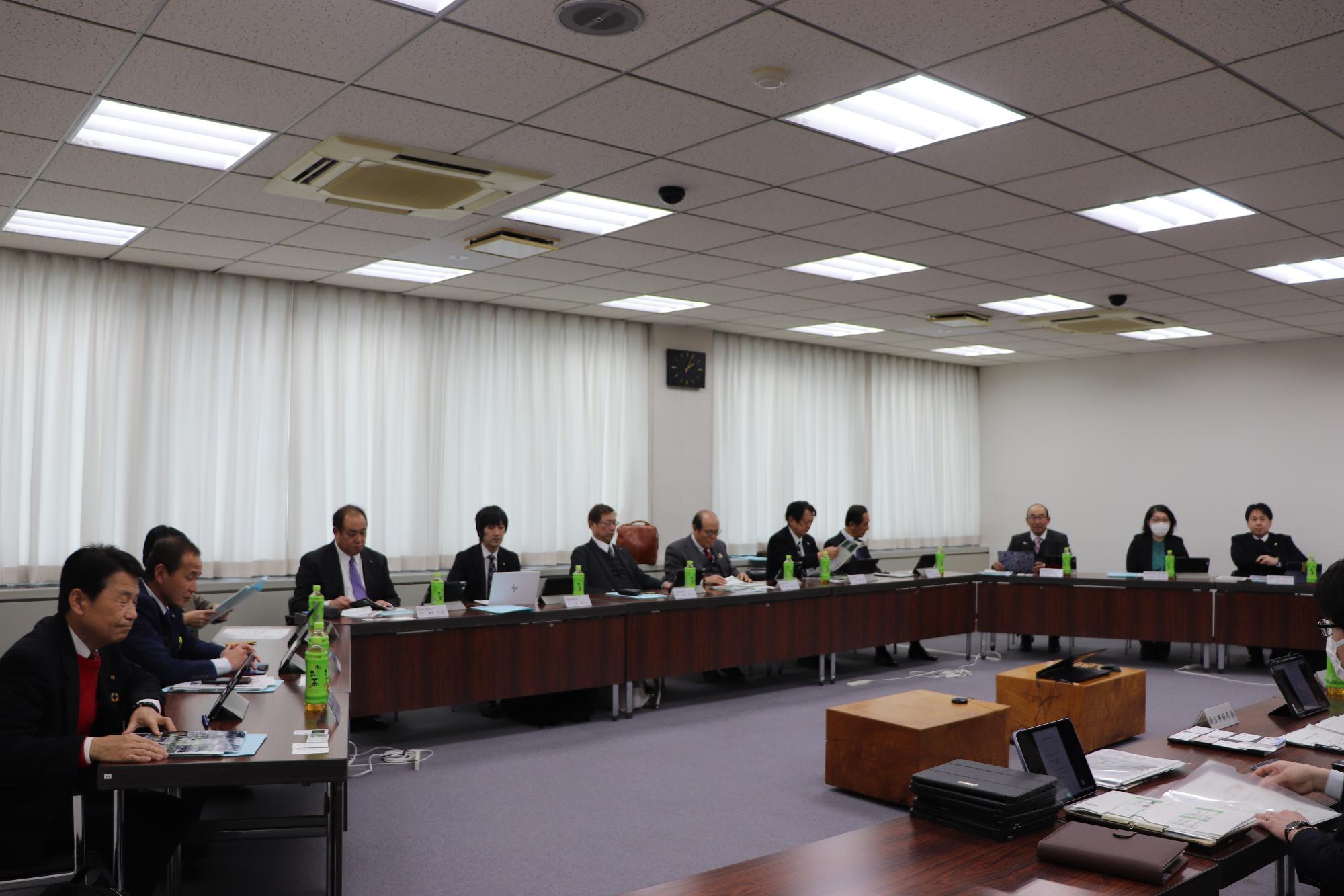 岬町議会視察研修時の説明写真