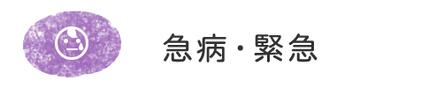 急病・緊急